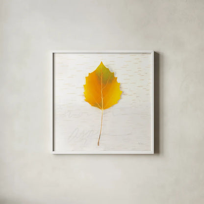 Autumn Colors III by Sue Schlabach. Shown in a crisp white glass frame for a clean and minimalist style. Available as an archival giclee rolled canvas, fine art paper, or poster print. SKU 29347a.