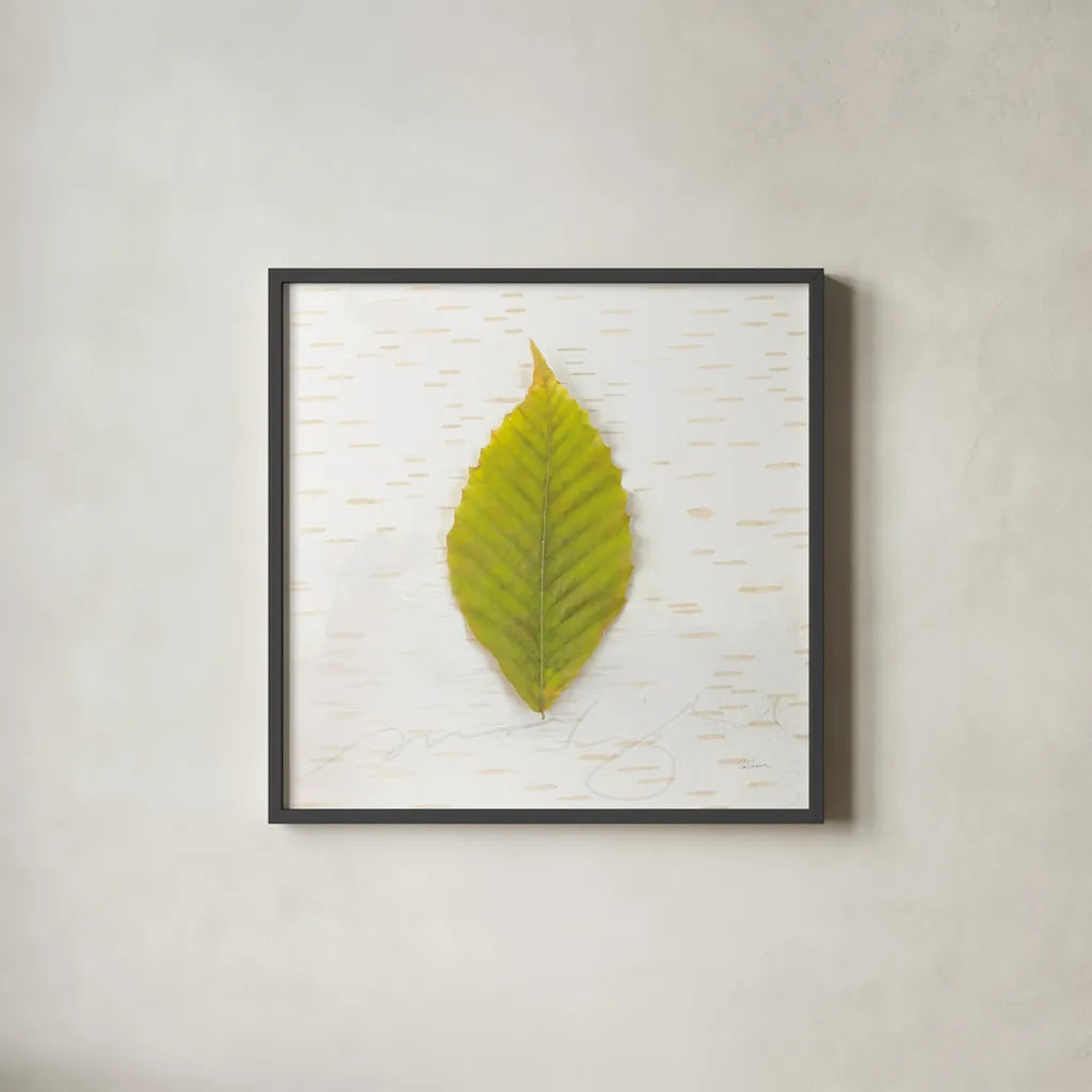 Autumn Colors IV by Sue Schlabach. Shown in a sleek black glass frame for a contemporary gallery look. Available as an archival giclee rolled canvas, fine art paper, or poster print. SKU 29348a.
