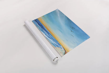 Back Bay Refuge by Sue Schlabach. shown as a rolled paper print. Available as archival giclee rolled canvas, fine art paper, or poster print. SKU 85197i.