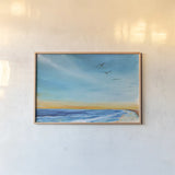 Back Bay Refuge by Sue Schlabach. shown as a paper print in a natural frame. Available as a archival giclee rolled canvas, fine art paper, or poster print. SKU 85197i.