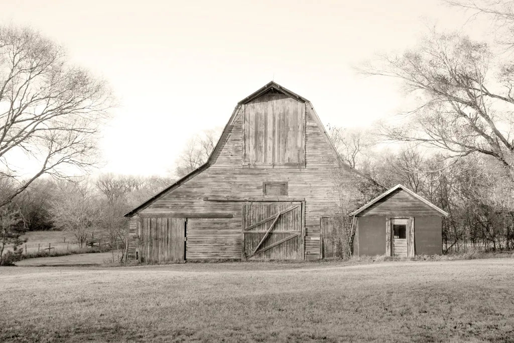 Barn in the Heartland BW by Sue Schlabach. SKU 82862i. Archival Giclee Fine art print for wall decor.