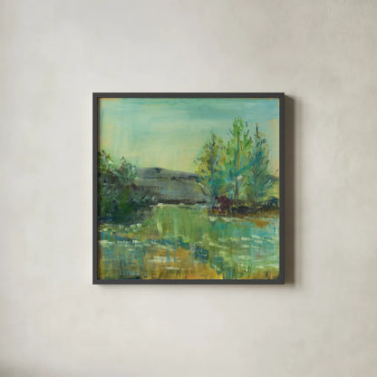 Beautiful Life by Sue Schlabach. Shown in a sleek black glass frame for a contemporary gallery look. Available as an archival giclee rolled canvas, fine art paper, or poster print. SKU 38101a.