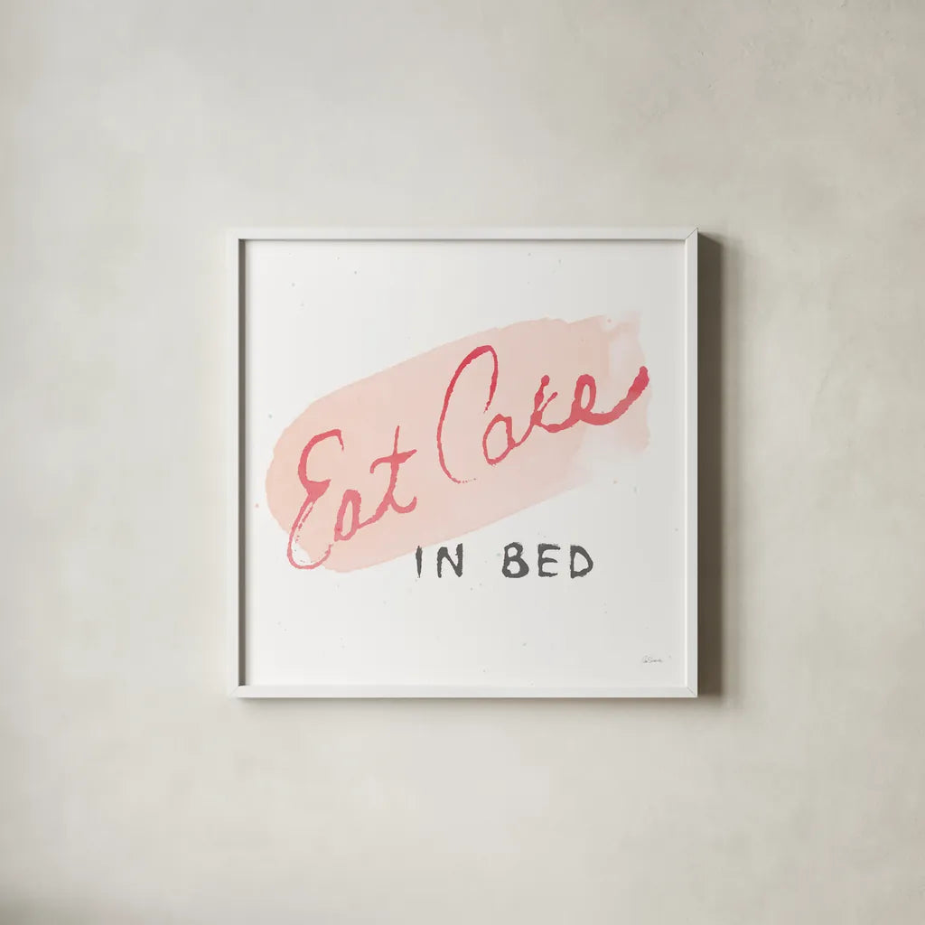 Beauty and Sass VI by Sue Schlabach. Shown in a crisp white glass frame for a clean and minimalist style. Available as an archival giclee rolled canvas, fine art paper, or poster print. SKU 31077a.