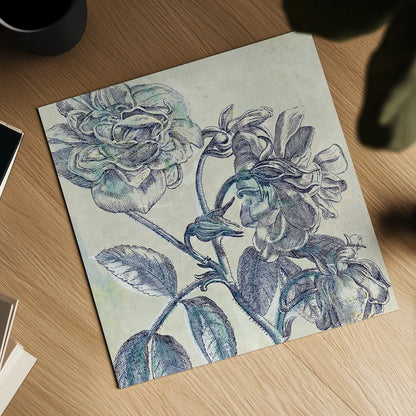 Belle Fleur I by Sue Schlabach. Shown as a detailed flat fine art print, highlighting archival giclee quality. Available as an archival giclee rolled canvas, fine art paper, or poster print. SKU 20083a.