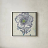 Belle Fleur II by Sue Schlabach. Shown in a sleek black glass frame for a contemporary gallery look. Available as an archival giclee rolled canvas, fine art paper, or poster print. SKU 20084a.