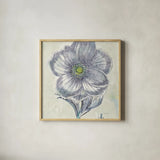 Belle Fleur II by Sue Schlabach. Shown in a natural wood glass frame for a timeless modern aesthetic. Available as an archival giclee rolled canvas, fine art paper, or poster print. SKU 20084a.
