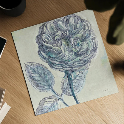 Belle Fleur III by Sue Schlabach. Shown as a detailed flat fine art print, highlighting archival giclee quality. Available as an archival giclee rolled canvas, fine art paper, or poster print. SKU 20085a.