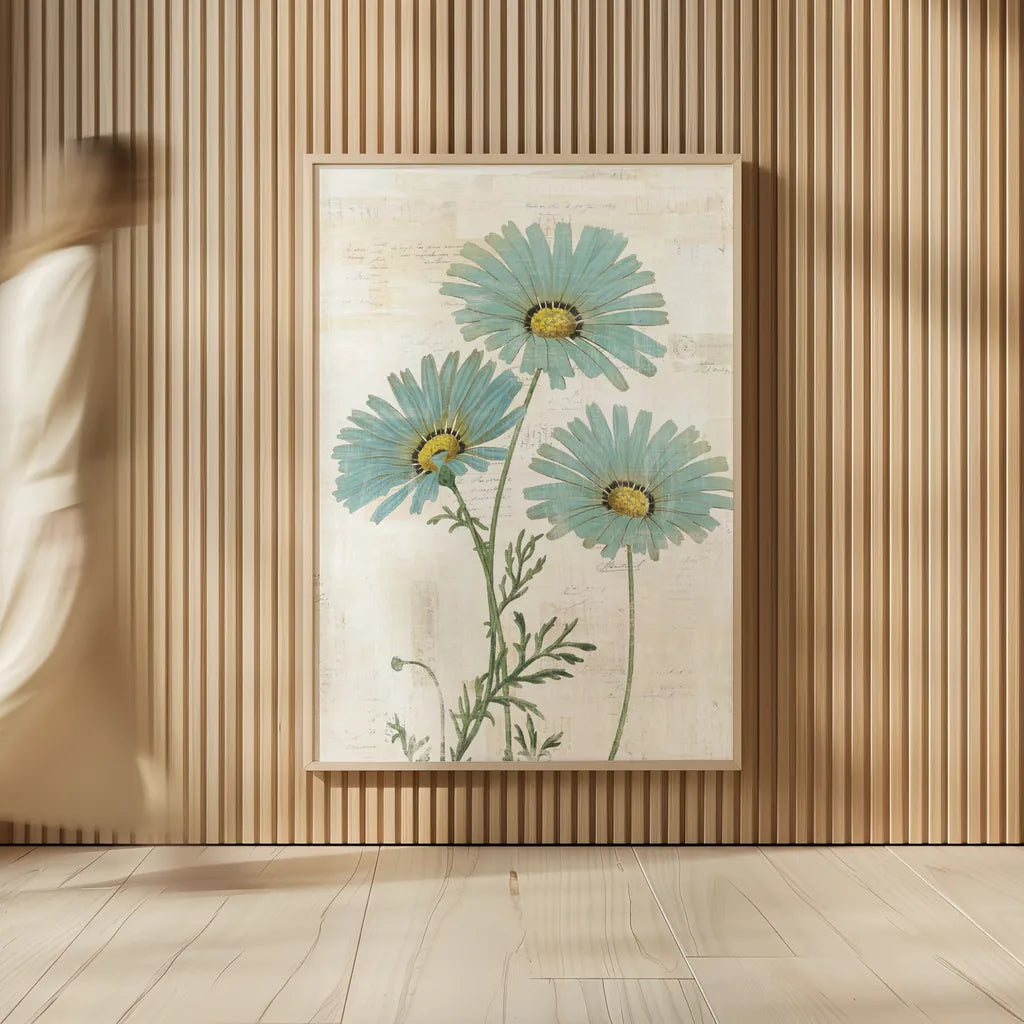 Bloemen Boek IV v2 by Sue Schlabach. shown as over sized large wall art. Available as an archival giclee rolled canvas, fine art paper, or poster print. SKU 72088h.