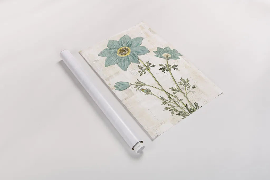 Bloemen Boek VII by Sue Schlabach. shown as a rolled paper print. Available as archival giclee rolled canvas, fine art paper, or poster print. SKU 28497h.