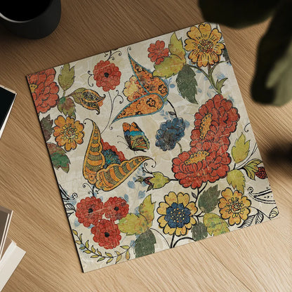 Botanical Fragments Crop by Sue Schlabach. Shown as a detailed flat fine art print, highlighting archival giclee quality. Available as an archival giclee rolled canvas, fine art paper, or poster print. SKU 13233a.