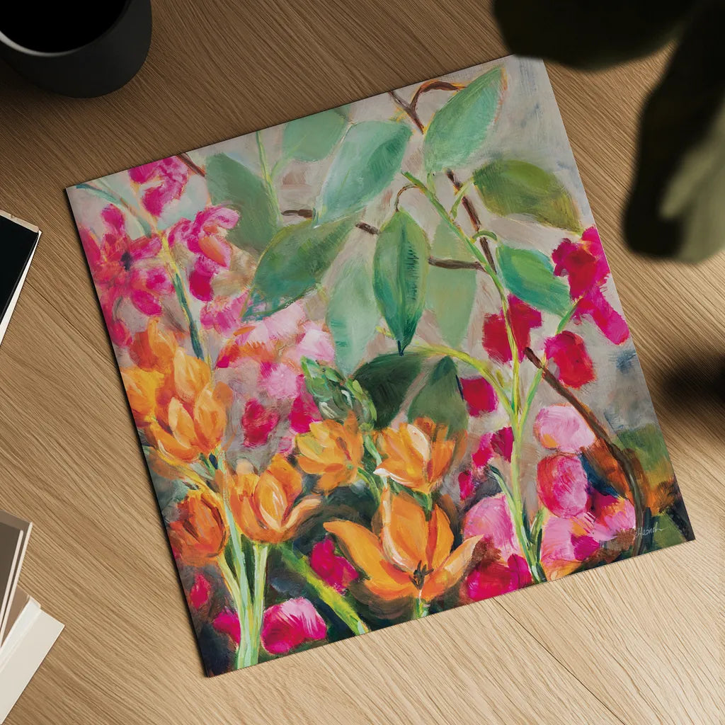 Bouquet for my Rebel Heart by Sue Schlabach. Shown as a detailed flat fine art print, highlighting archival giclee quality. Available as an archival giclee rolled canvas, fine art paper, or poster print. SKU 75868a.