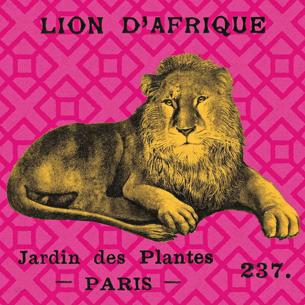 Bright Safari Lion by Sue Schlabach. SKU 18529a. Archival Giclee Fine art print for wall decor.