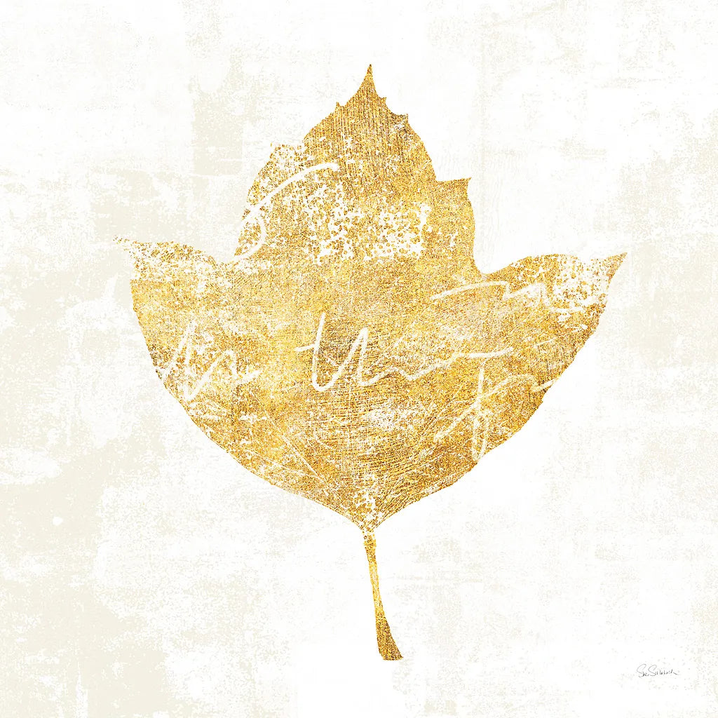 Bronzed Leaf I by Sue Schlabach. SKU 21195a. Archival Giclee Fine art print for wall decor.