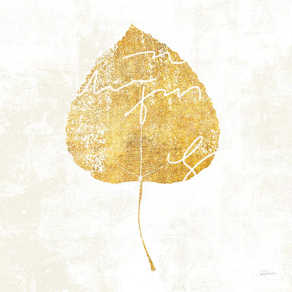 Bronzed Leaf II by Sue Schlabach. SKU 21196a. Archival Giclee Fine art print for wall decor.