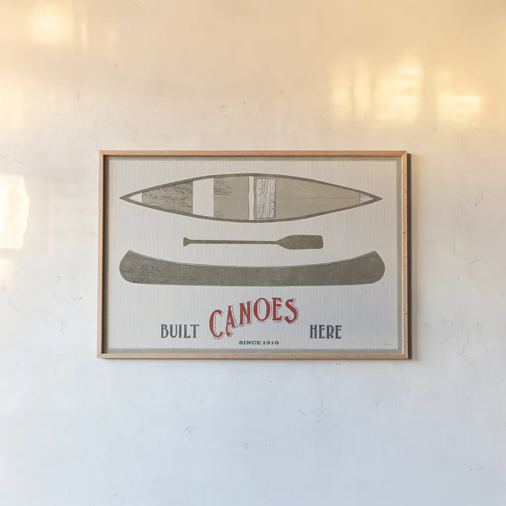 Cabin Life VII by Sue Schlabach. shown as a paper print in a natural frame. Available as a archival giclee rolled canvas, fine art paper, or poster print. SKU 47897i.