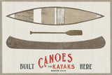Cabin Life VII Kayak by Sue Schlabach. SKU 53655i. Archival Giclee Fine art print for wall decor.