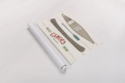 Cabin Life VII Neutral by Sue Schlabach. shown as a rolled paper print. Available as archival giclee rolled canvas, fine art paper, or poster print. SKU 56243i.