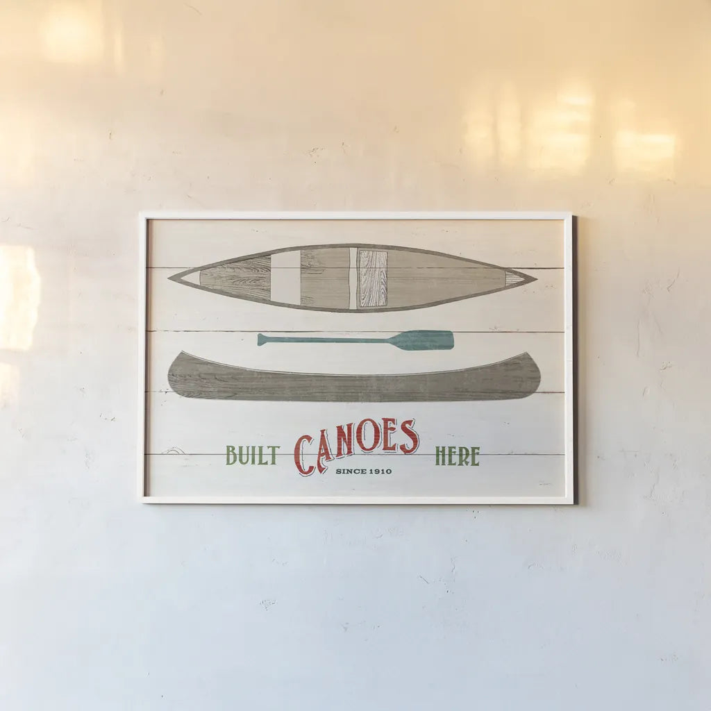 Cabin Life VII Neutral by Sue Schlabach. shown as a paper print in a white frame. Available as a archival giclee rolled canvas, fine art paper, or poster print. SKU 56243i.