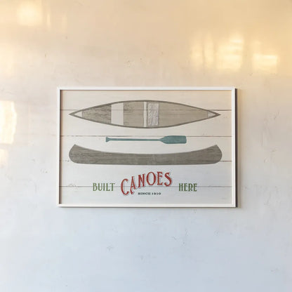 Cabin Life VII Neutral by Sue Schlabach. shown as a paper print in a white frame. Available as a archival giclee rolled canvas, fine art paper, or poster print. SKU 56243i.