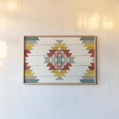 Cabin Life X Neutral v2 by Sue Schlabach. shown as a paper print in a natural frame. Available as a archival giclee rolled canvas, fine art paper, or poster print. SKU 56371i.
