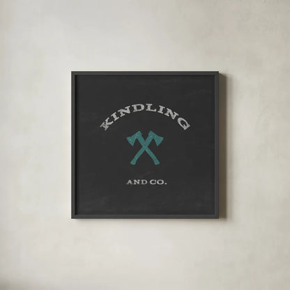 Cabin Life XI by Sue Schlabach. Shown in a sleek black glass frame for a contemporary gallery look. Available as an archival giclee rolled canvas, fine art paper, or poster print. SKU 47901a.