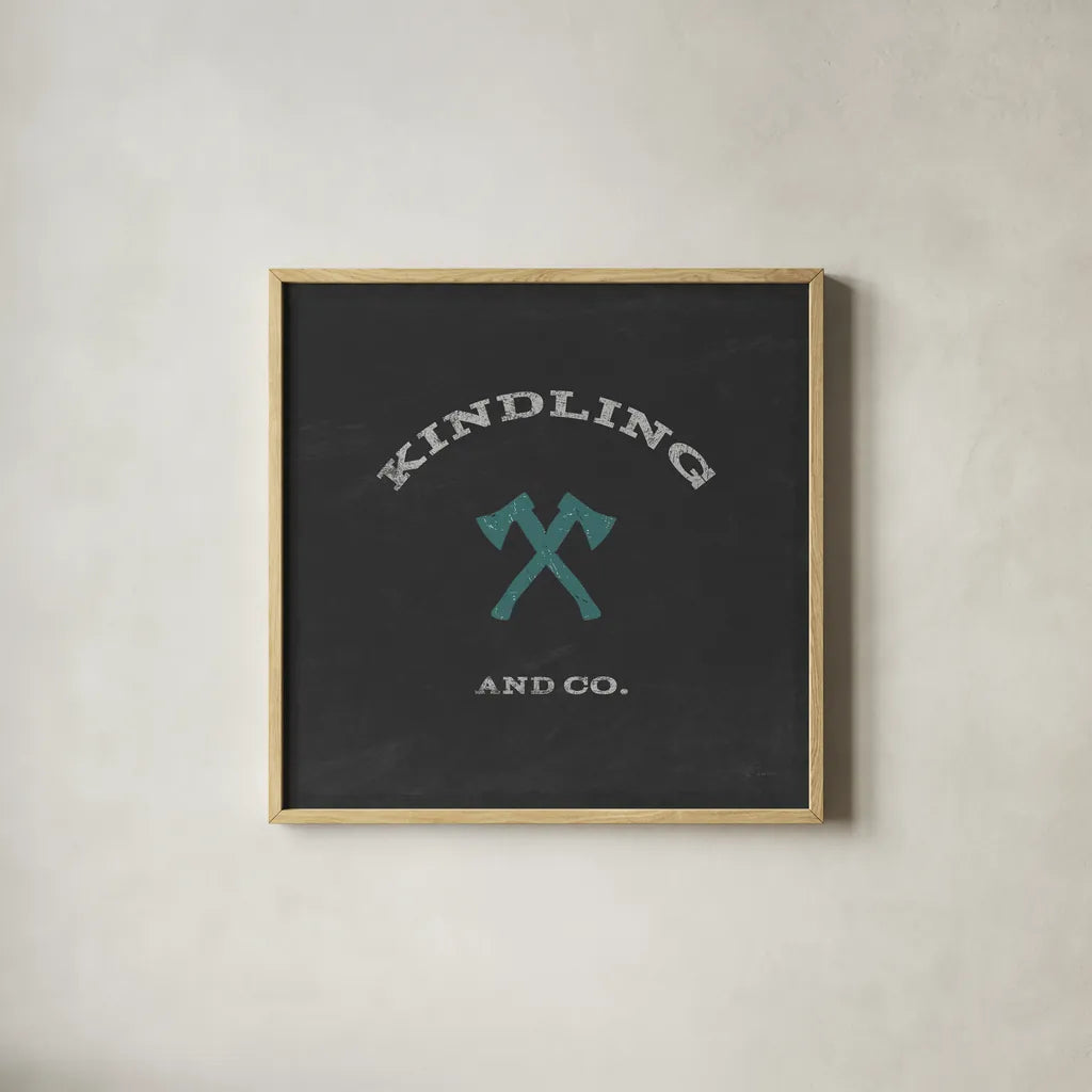 Cabin Life XI by Sue Schlabach. Shown in a natural wood glass frame for a timeless modern aesthetic. Available as an archival giclee rolled canvas, fine art paper, or poster print. SKU 47901a.