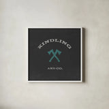 Cabin Life XI by Sue Schlabach. Shown in a crisp white glass frame for a clean and minimalist style. Available as an archival giclee rolled canvas, fine art paper, or poster print. SKU 47901a.