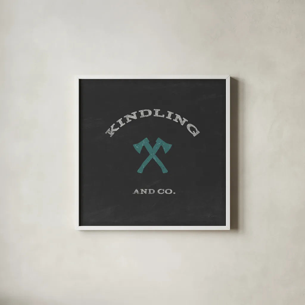 Cabin Life XI by Sue Schlabach. Shown in a crisp white glass frame for a clean and minimalist style. Available as an archival giclee rolled canvas, fine art paper, or poster print. SKU 47901a.