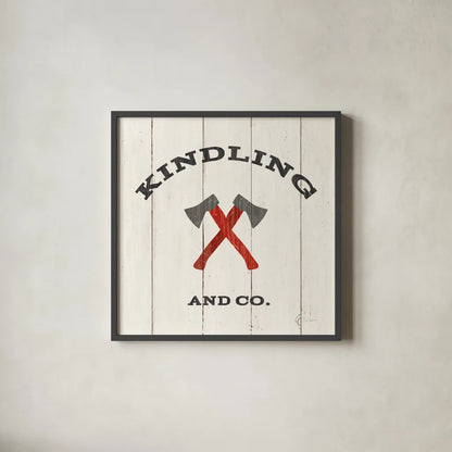 Cabin Life XI Neutral by Sue Schlabach. Shown in a sleek black glass frame for a contemporary gallery look. Available as an archival giclee rolled canvas, fine art paper, or poster print. SKU 56246a.