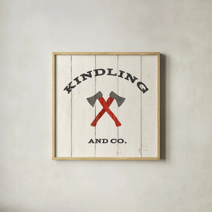 Cabin Life XI Neutral by Sue Schlabach. Shown in a natural wood glass frame for a timeless modern aesthetic. Available as an archival giclee rolled canvas, fine art paper, or poster print. SKU 56246a.