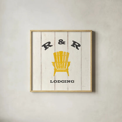 Cabin Life XII Neutral by Sue Schlabach. Shown in a natural wood glass frame for a timeless modern aesthetic. Available as an archival giclee rolled canvas, fine art paper, or poster print. SKU 56247a.