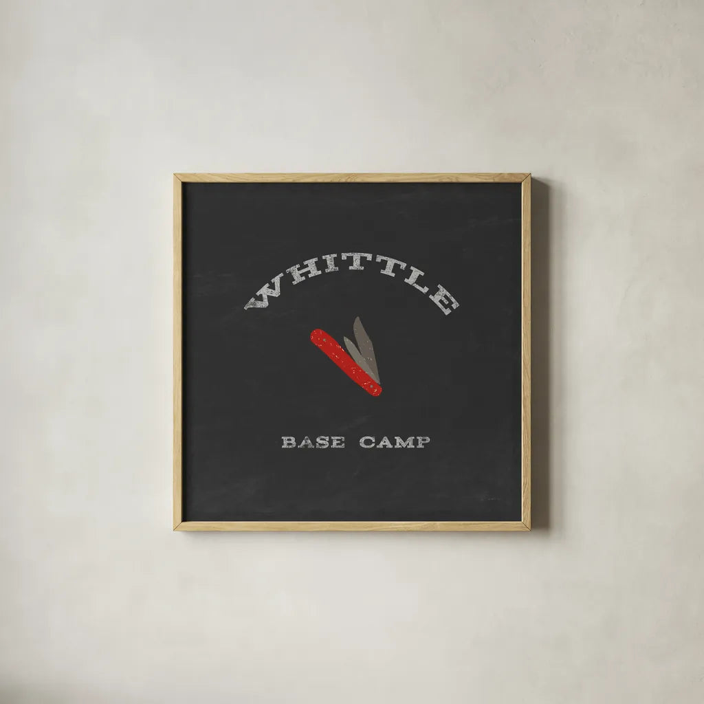 Cabin Life XIII by Sue Schlabach. Shown in a natural wood glass frame for a timeless modern aesthetic. Available as an archival giclee rolled canvas, fine art paper, or poster print. SKU 47903a.