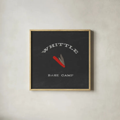 Cabin Life XIII by Sue Schlabach. Shown in a natural wood glass frame for a timeless modern aesthetic. Available as an archival giclee rolled canvas, fine art paper, or poster print. SKU 47903a.