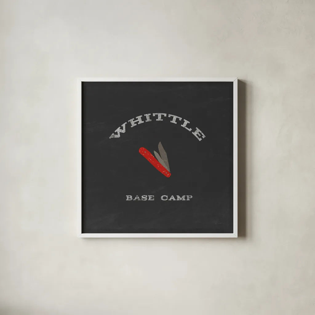 Cabin Life XIII by Sue Schlabach. Shown in a crisp white glass frame for a clean and minimalist style. Available as an archival giclee rolled canvas, fine art paper, or poster print. SKU 47903a.