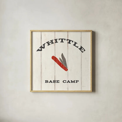 Cabin Life XIII Neutral by Sue Schlabach. Shown in a natural wood glass frame for a timeless modern aesthetic. Available as an archival giclee rolled canvas, fine art paper, or poster print. SKU 56248a.