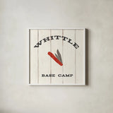Cabin Life XIII Neutral by Sue Schlabach. Shown in a crisp white glass frame for a clean and minimalist style. Available as an archival giclee rolled canvas, fine art paper, or poster print. SKU 56248a.