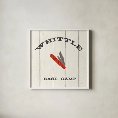 Cabin Life XIII Neutral by Sue Schlabach. Shown in a crisp white glass frame for a clean and minimalist style. Available as an archival giclee rolled canvas, fine art paper, or poster print. SKU 56248a.