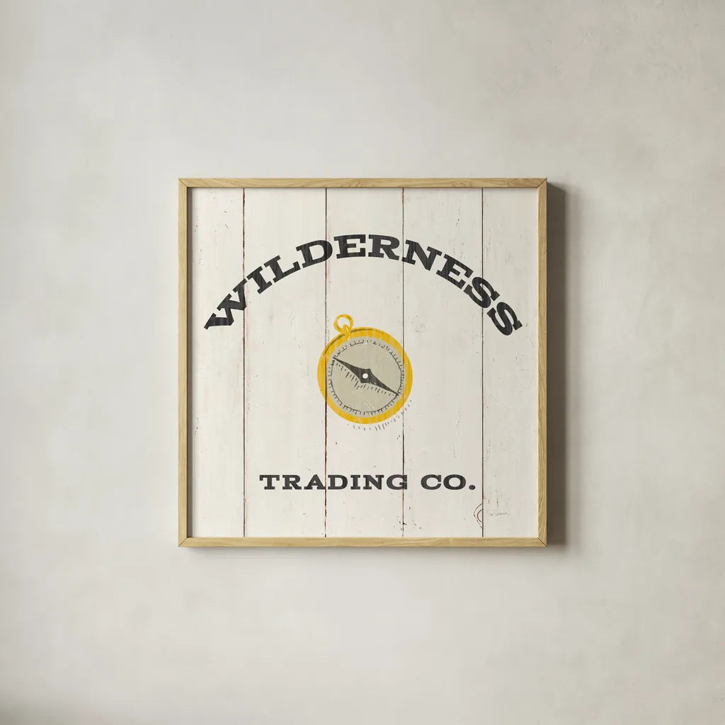 Cabin Life XIV Neutral by Sue Schlabach. Shown in a natural wood glass frame for a timeless modern aesthetic. Available as an archival giclee rolled canvas, fine art paper, or poster print. SKU 56249a.