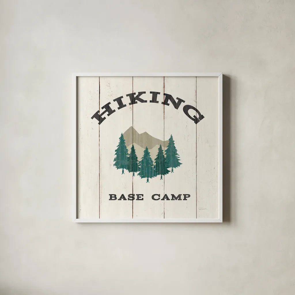 Cabin Life XV Neutral by Sue Schlabach. Shown in a crisp white glass frame for a clean and minimalist style. Available as an archival giclee rolled canvas, fine art paper, or poster print. SKU 72069a.