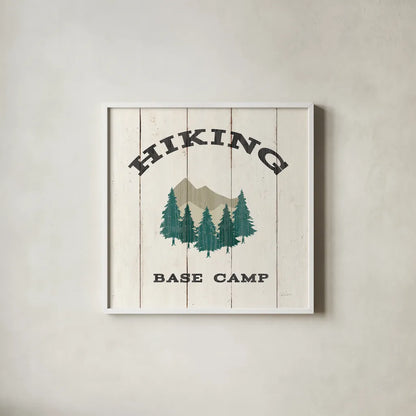 Cabin Life XV Neutral by Sue Schlabach. Shown in a crisp white glass frame for a clean and minimalist style. Available as an archival giclee rolled canvas, fine art paper, or poster print. SKU 72069a.