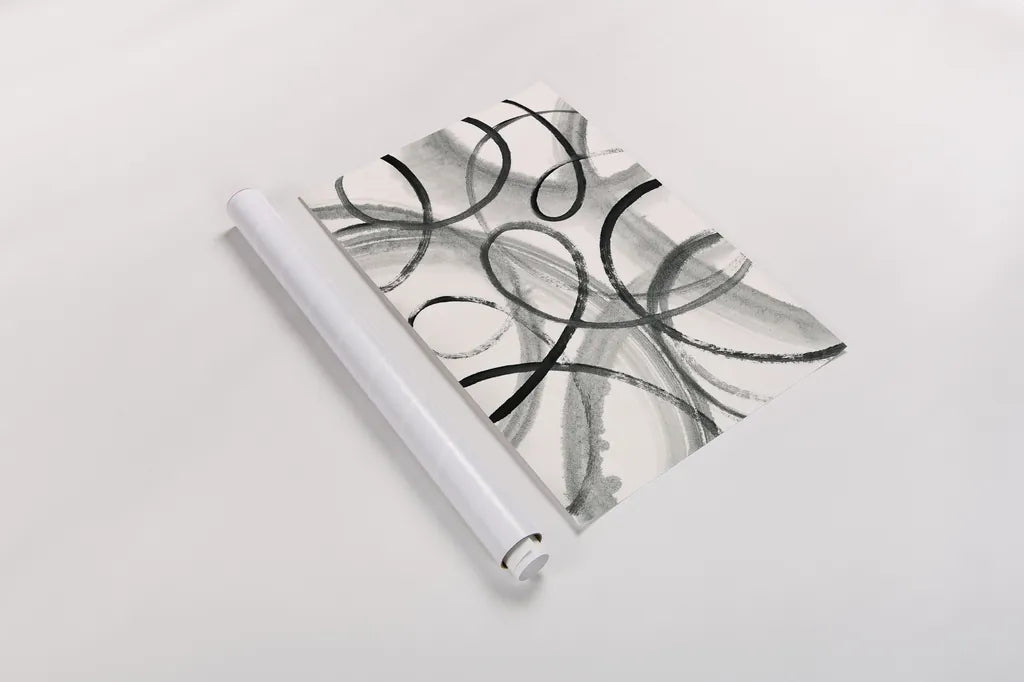 Calligraphia by Sue Schlabach. shown as a rolled paper print. Available as archival giclee rolled canvas, fine art paper, or poster print. SKU 30541i.