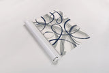 Calligraphia with Navy by Sue Schlabach. shown as a rolled paper print. Available as archival giclee rolled canvas, fine art paper, or poster print. SKU 32396i.