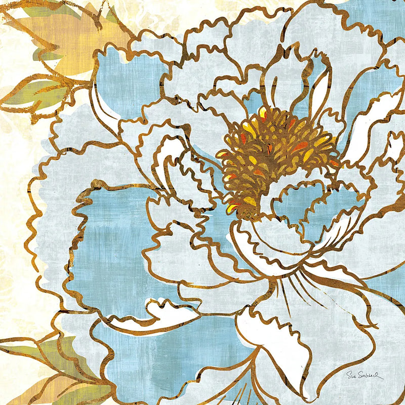 Camilles Peony II by Sue Schlabach. SKU 10951a. Archival Giclee Fine art print for wall decor.