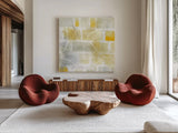 Caracalla III by Sue Schlabach. Shown as extra-large giant wall art in a modern living room. Available as an archival giclee rolled canvas, fine art paper, or poster print. SKU 27543a.