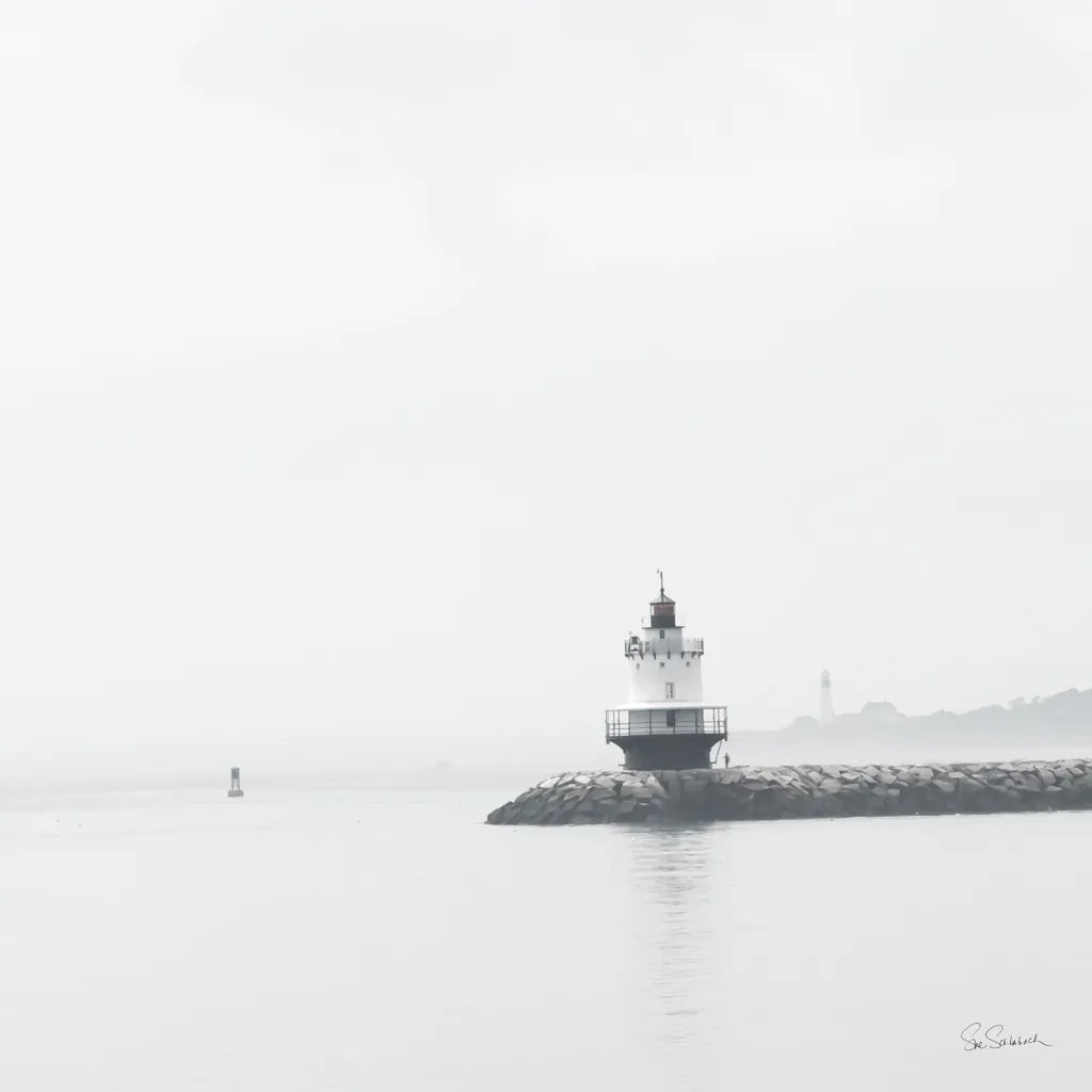 Casco Bay Lighthouse I by Sue Schlabach. SKU 72424a. Archival Giclee Fine art print for wall decor.