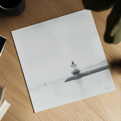 Casco Bay Lighthouse I by Sue Schlabach. Shown as a detailed flat fine art print, highlighting archival giclee quality. Available as an archival giclee rolled canvas, fine art paper, or poster print. SKU 72424a.