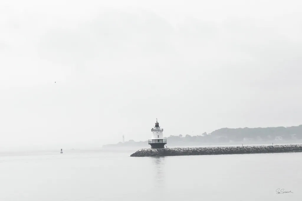Casco Bay Lighthouse II by Sue Schlabach. SKU 72425i. Archival Giclee Fine art print for wall decor.