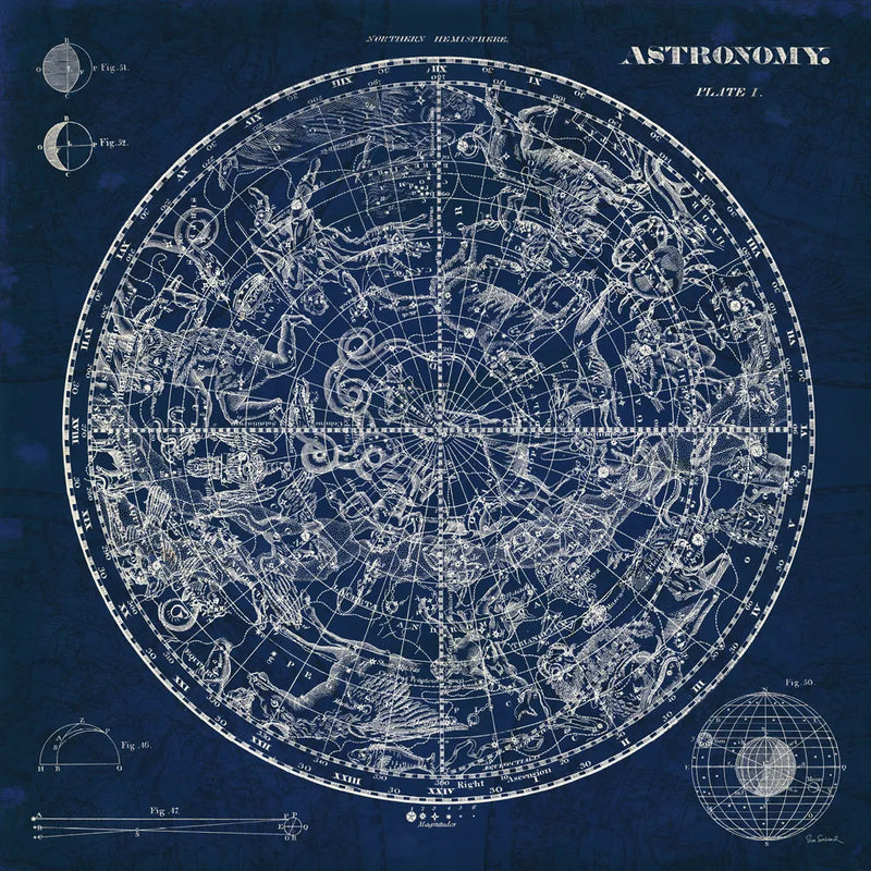 Celestial Blueprint by Sue Schlabach. SKU 11937a. Archival Giclee Fine art print for wall decor.