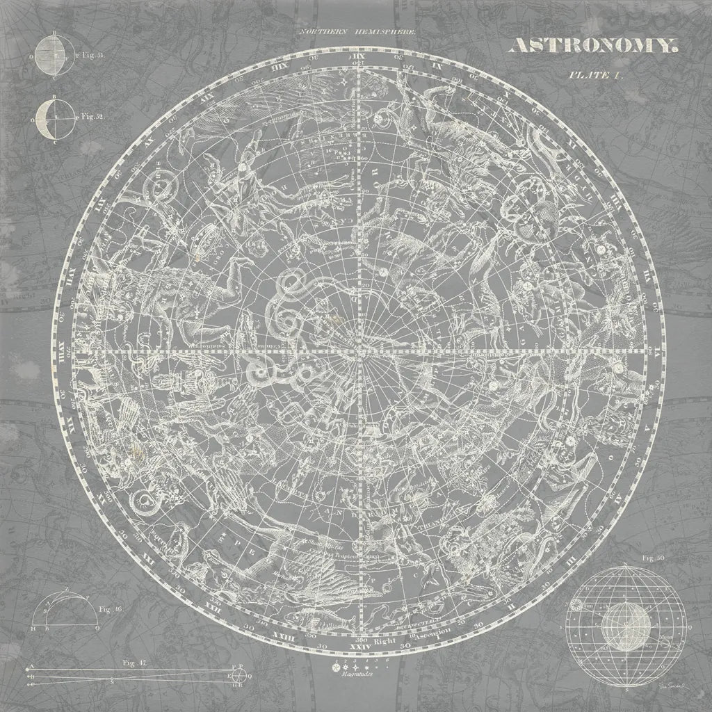 Celestial Blueprint Graphite by Sue Schlabach. SKU 13001a. Archival Giclee Fine art print for wall decor.