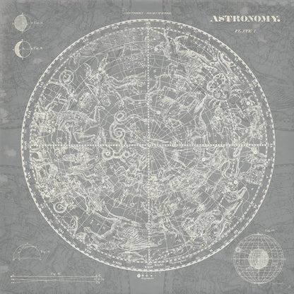 Celestial Blueprint Graphite by Sue Schlabach. SKU 13001a. Archival Giclee Fine art print for wall decor.